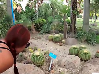 Skinny redhead amateur Thai teen Cherry fucked by big white cock in a hotel