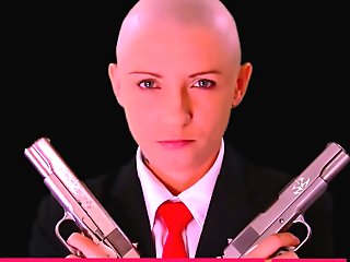 Half head shaving women, bald head shaving girl, shaved nape haircut